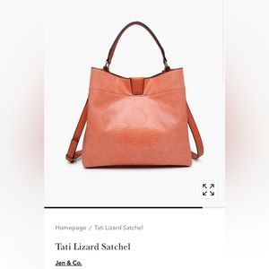 Jen & Co vegan leather peach purse nwot  condition flawless
